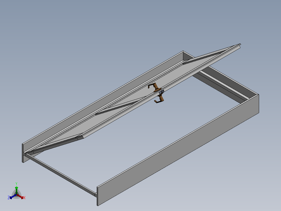 室内门正等轴测图