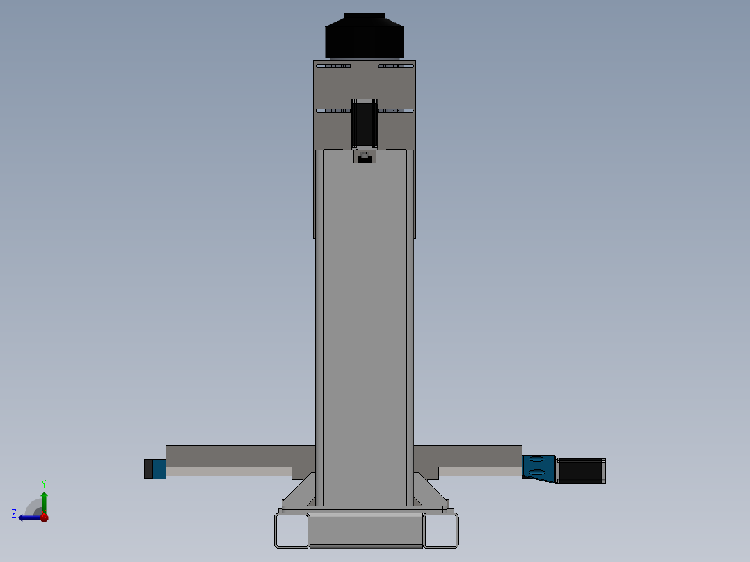 用横盘制造的压磨机气割切割机直磨机右视图