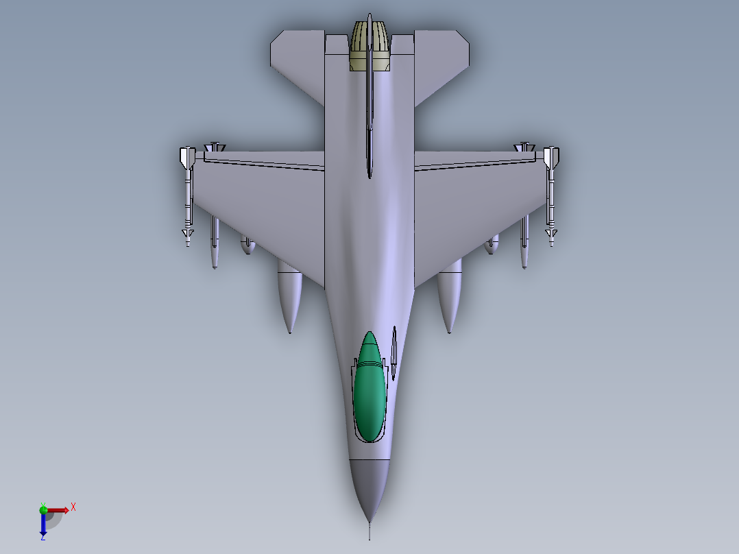 飞机1 (11)俯视图