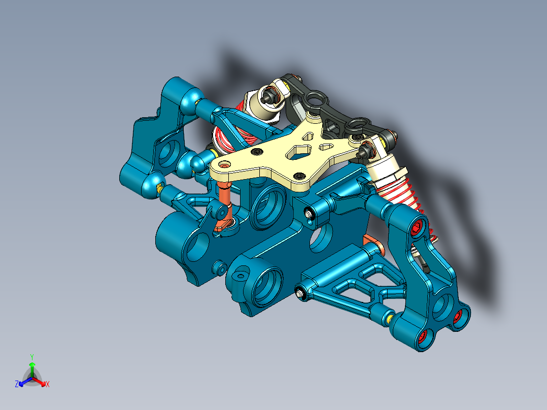 RC<span style='color: red'>遥控车</span>Nitro后悬挂系统3D<span style='color: red'>图纸</span>