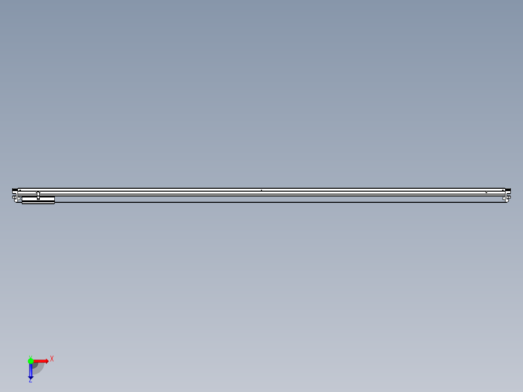 威洛博VL系列直线电机模组-VL22H3-S2850俯视图
