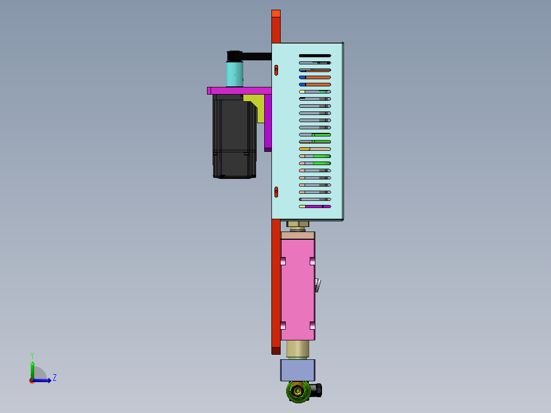 电动计量泵（SIC）左视图