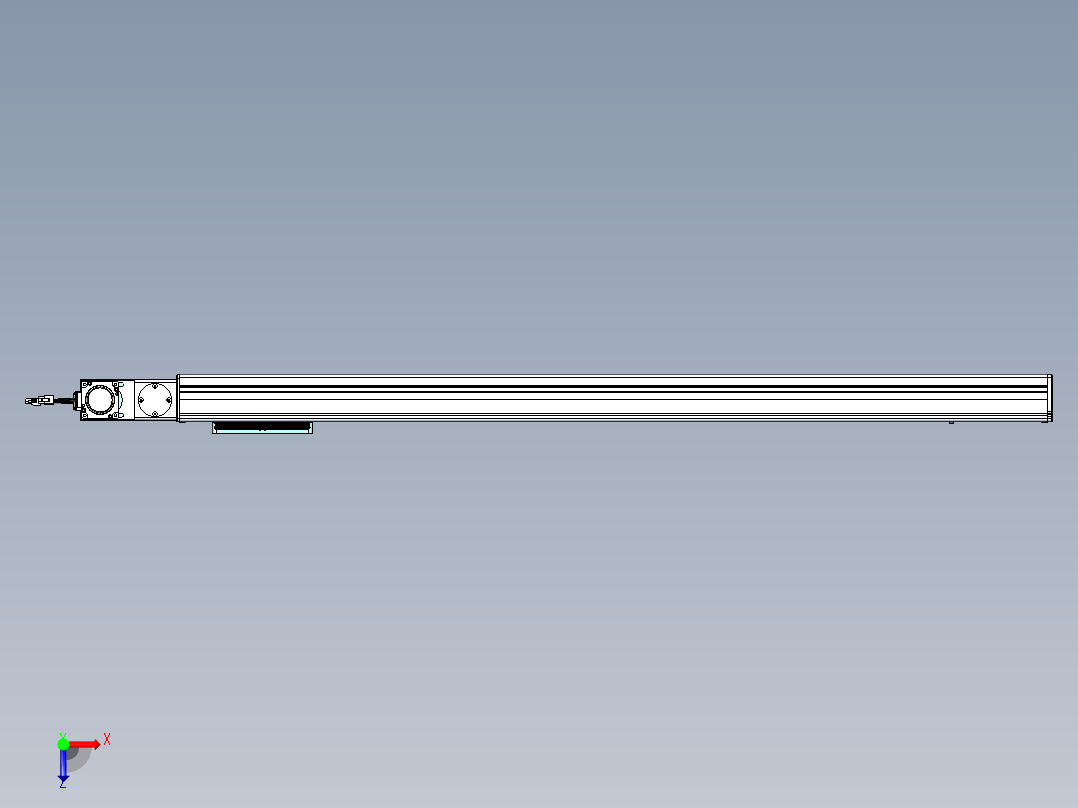 威洛博VBC同步带传动一无尘环境VBC14-L45-S1100-BL-ZP40-C3俯视图