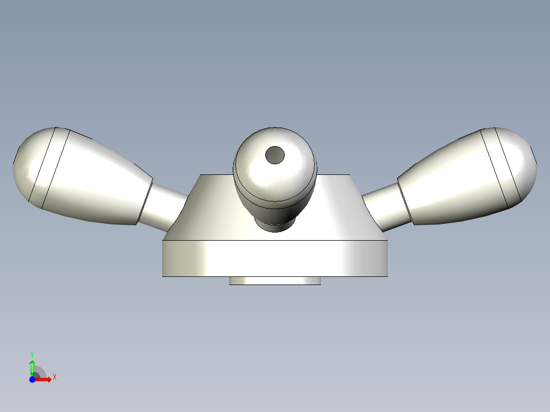 FOUR-ARM把手VBR.4-3D多系列多零件图纸模型前视图