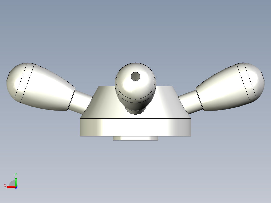 FOUR-ARM把手VBR.4-3D多系列多零件图纸模型后视图