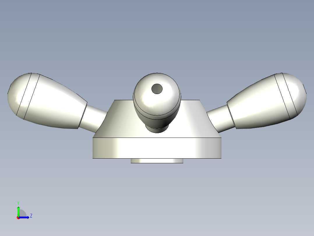 FOUR-ARM把手VBR.4-3D多系列多零件图纸模型左视图
