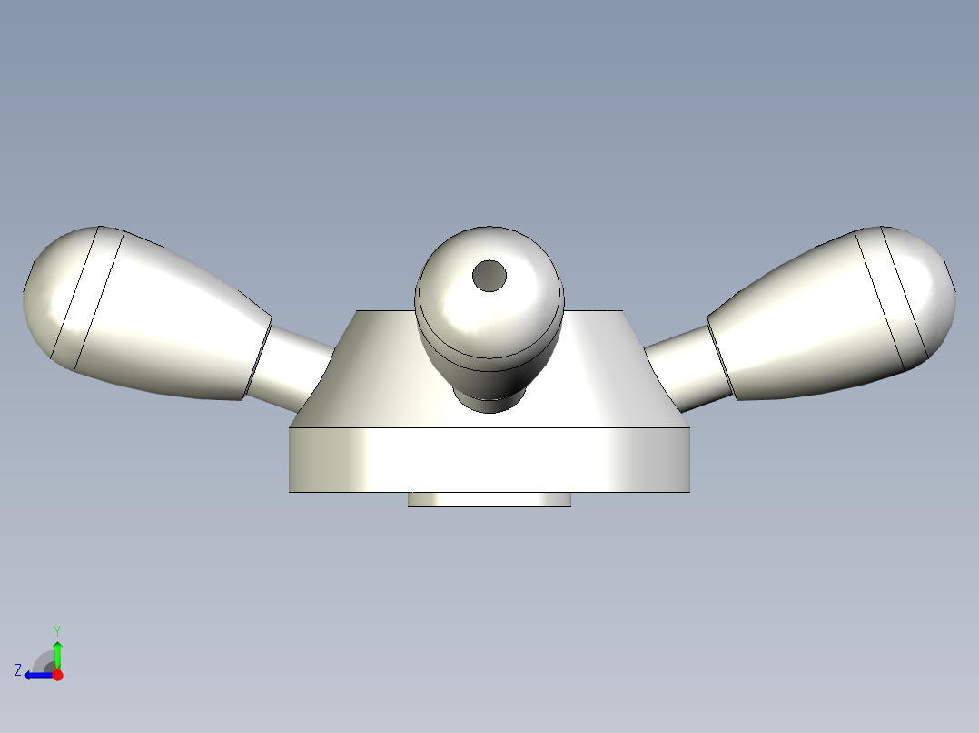 FOUR-ARM把手VBR.4-3D多系列多零件图纸模型右视图