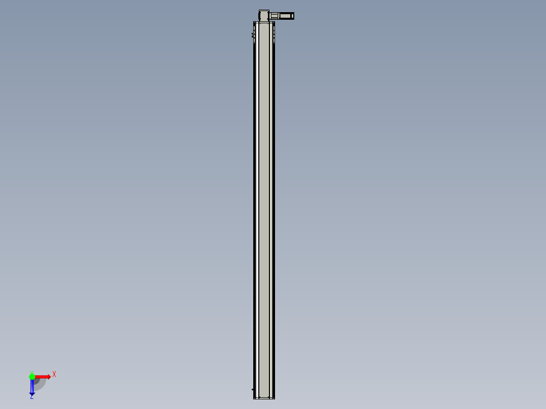 东锦同步带传动-直线滑台模组DH170B-L150-S2750-BL-P400W-C3俯视图