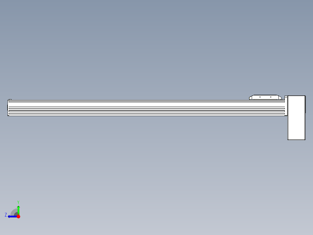 同步带全封闭直线模组TPA-HCB-85D-90-L850-LP-C-P20-N3右视图