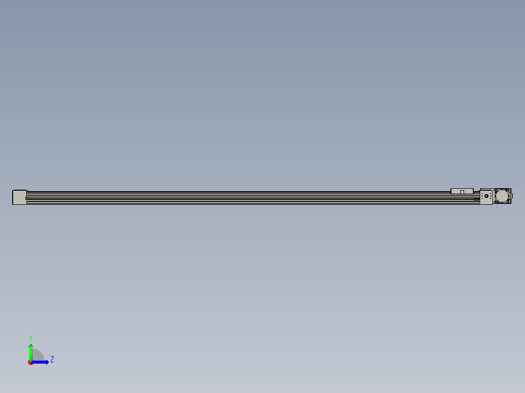威洛博直线电机模组EB4-L40-S1650-BL-57-MS3左视图