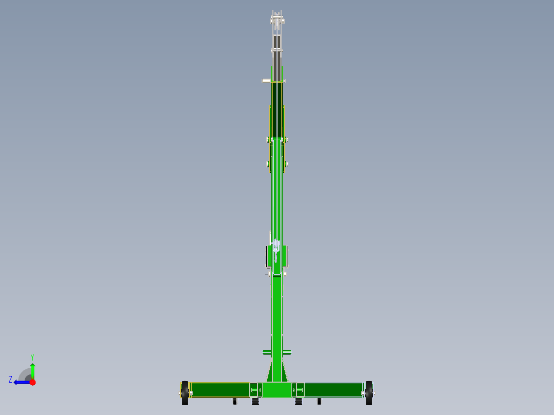 提升700kg的提升机式右视图