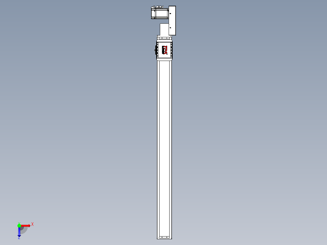 同步带全封闭直线模组TPA-HCB-85D-90-L950-ML-C-P20-N3俯视图