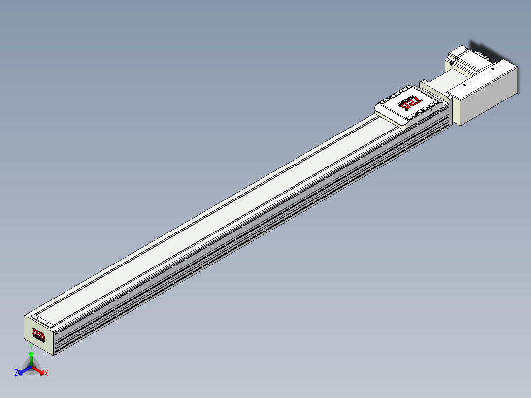 同步带全封闭直线模组TPA-HCB-85D-90-L950-ML-C-P20-N3正等轴测图