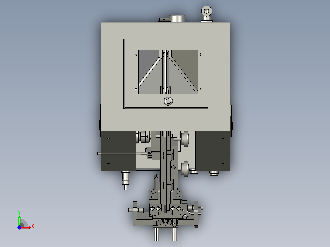 自动排序螺栓送料机振动盘震动上料盘前视图