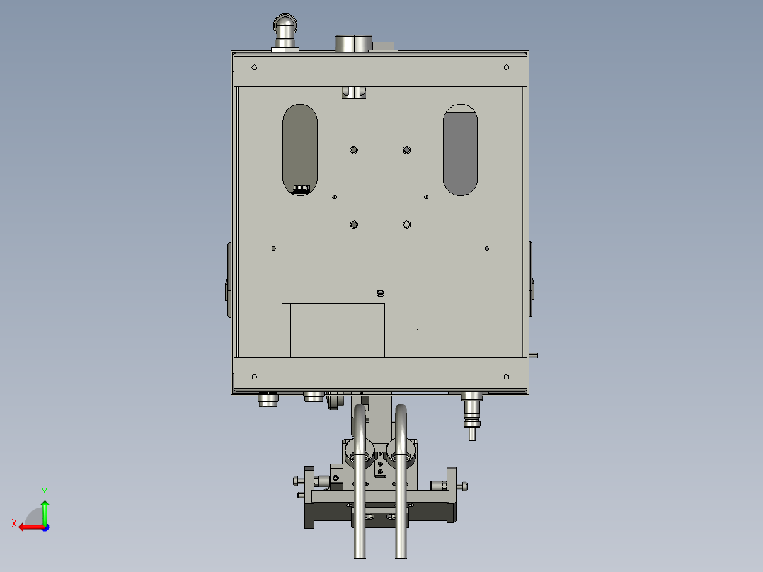 自动排序螺栓送料机振动盘震动上料盘后视图
