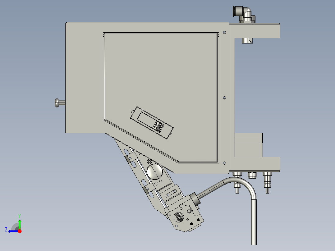 自动排序螺栓送料机振动盘震动上料盘右视图