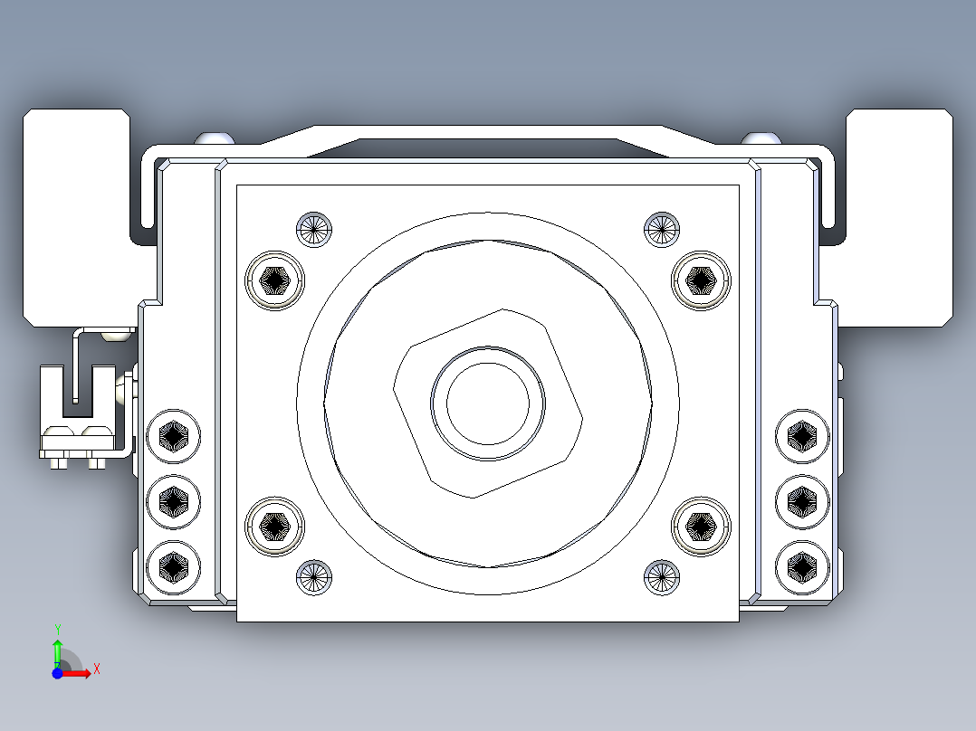 TPA-KNR-130E-2525C-L1000A1-M-H75-N3线性模块铝制底座前视图