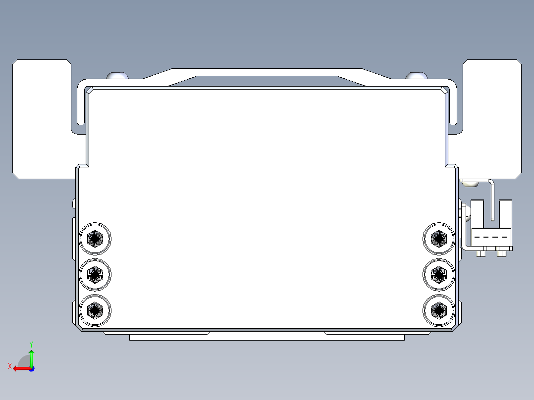 TPA-KNR-130E-2525C-L1000A1-M-H75-N3线性模块铝制底座后视图