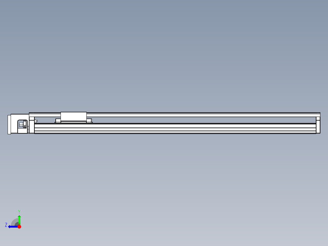 TPA-KNR-130E-2525C-L1000A1-M-H75-N3线性模块铝制底座右视图