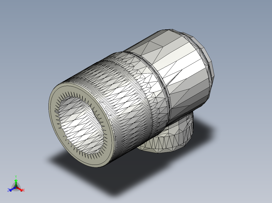 洗车高压枪正等轴测图