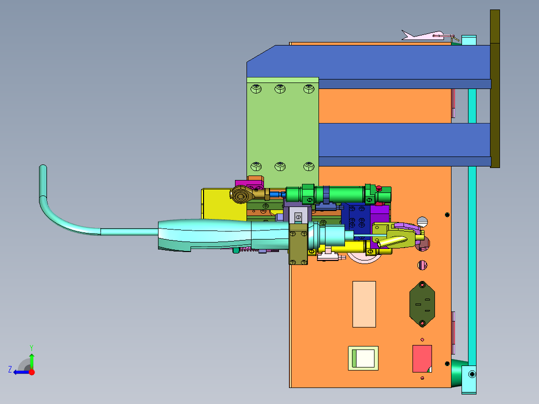 螺丝排序供料上料排列机和拧紧轴右视图