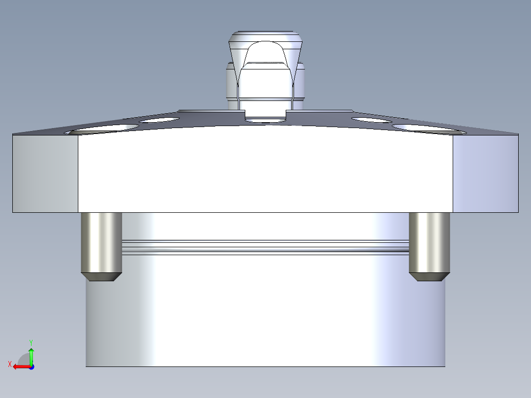 KOSMEKSFH3120-GN多系列多零件图纸模型后视图