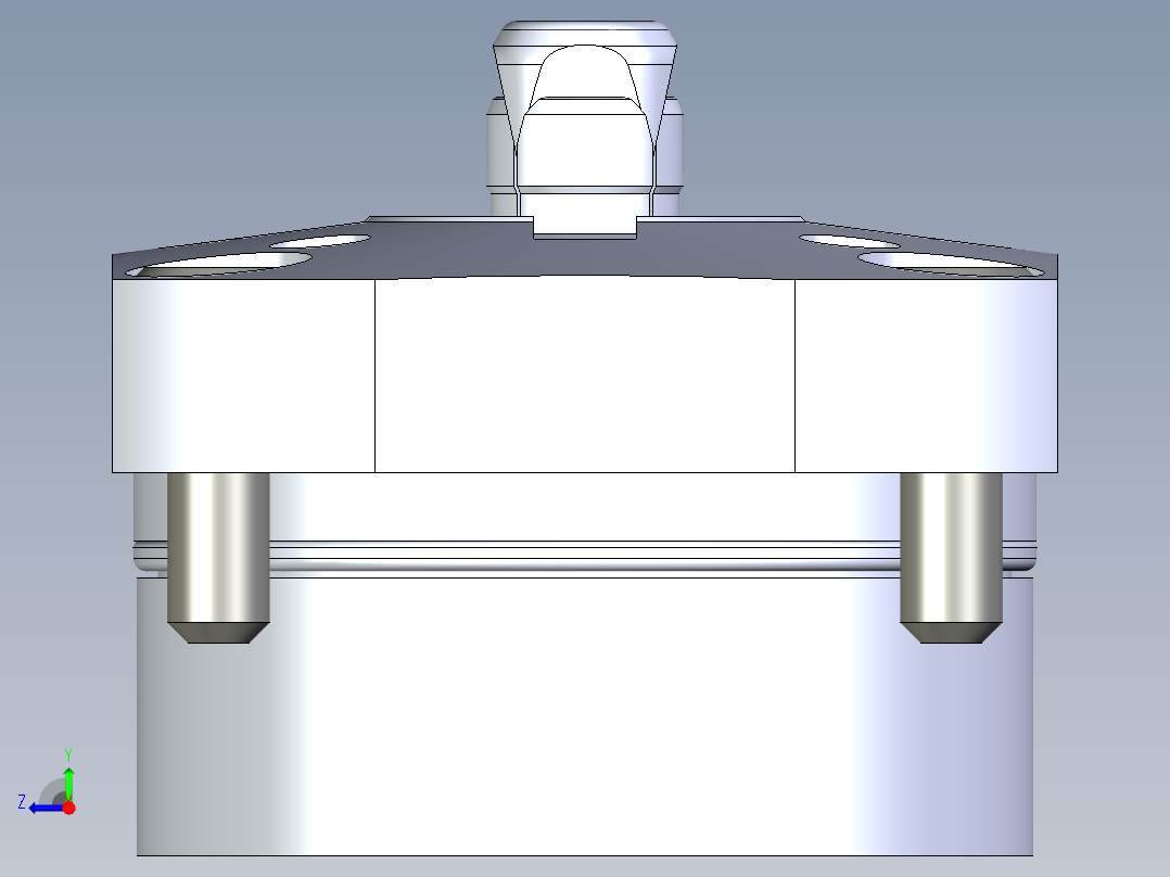 KOSMEKSFH3120-GN多系列多零件图纸模型右视图