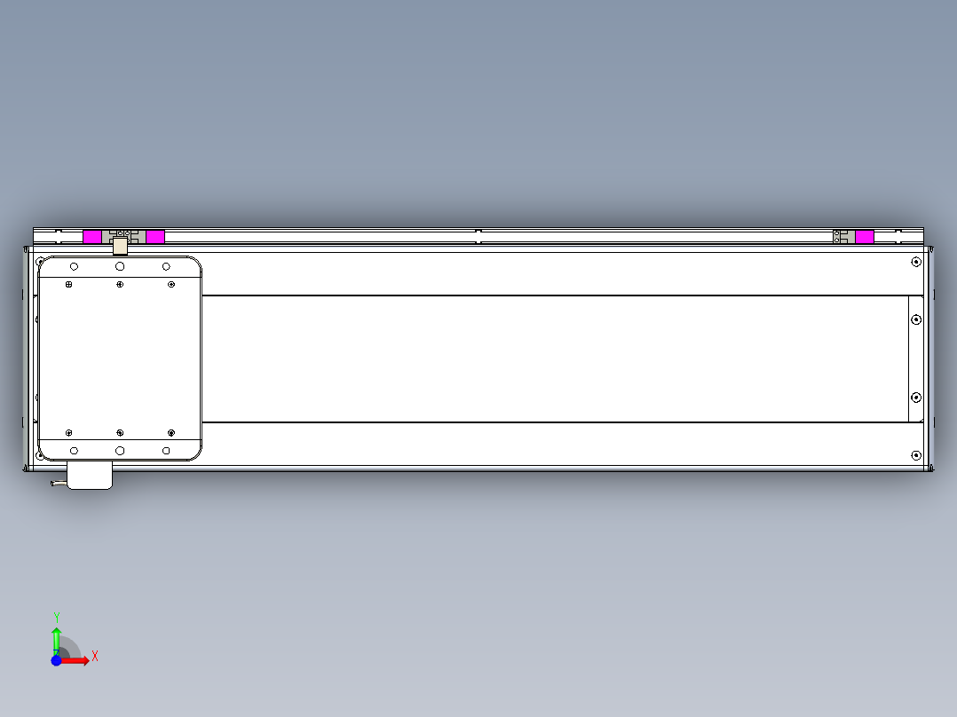 威洛博LC系列3d模型模组LC22H1Y-S700前视图