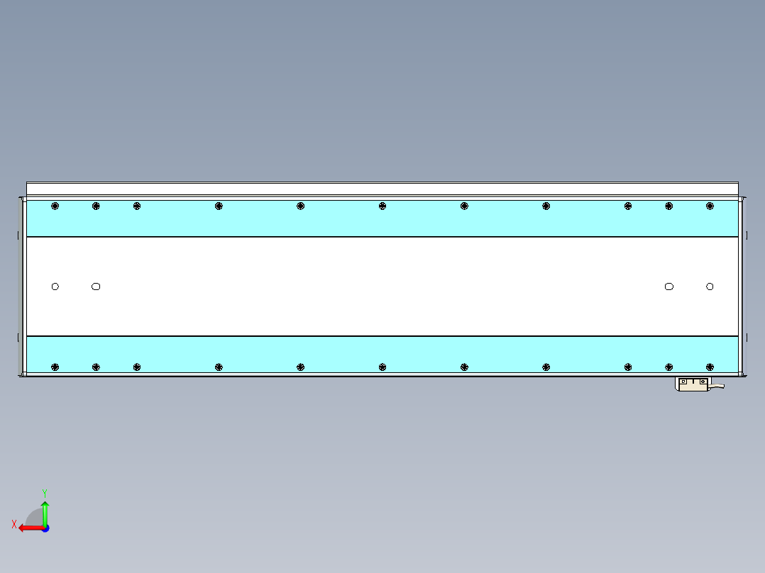 威洛博LC系列3d模型模组LC22H1Y-S700后视图