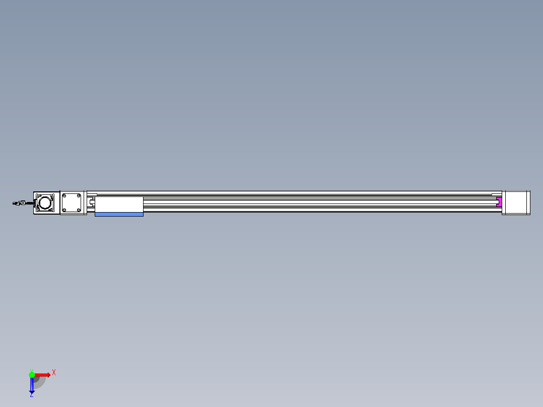 威洛博LB.GB同步带传动--欧规系列GB8-L96-S1300-BL-P40俯视图