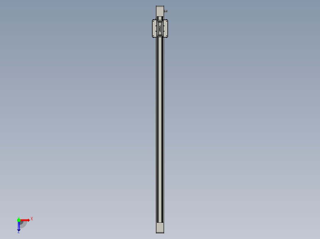 威洛博直线电机模组EB6-L140-S1350-光轴俯视图