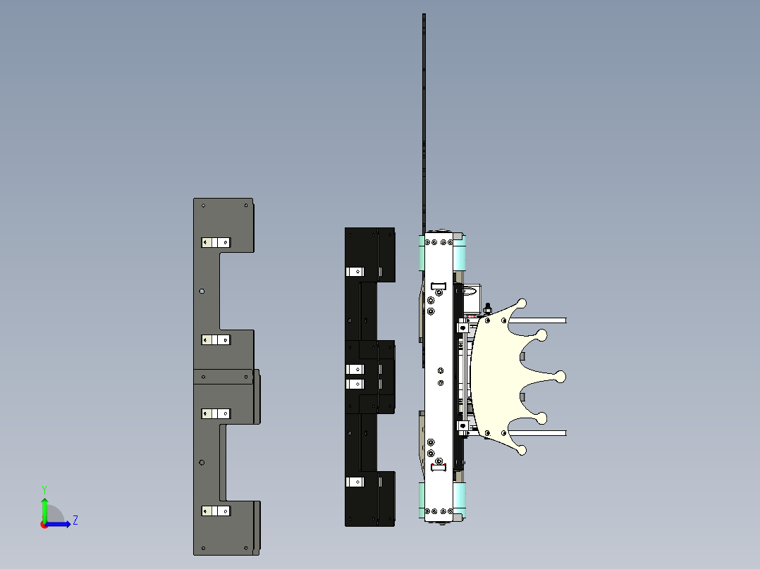 机器人拳击比赛红心皇后赛车左视图