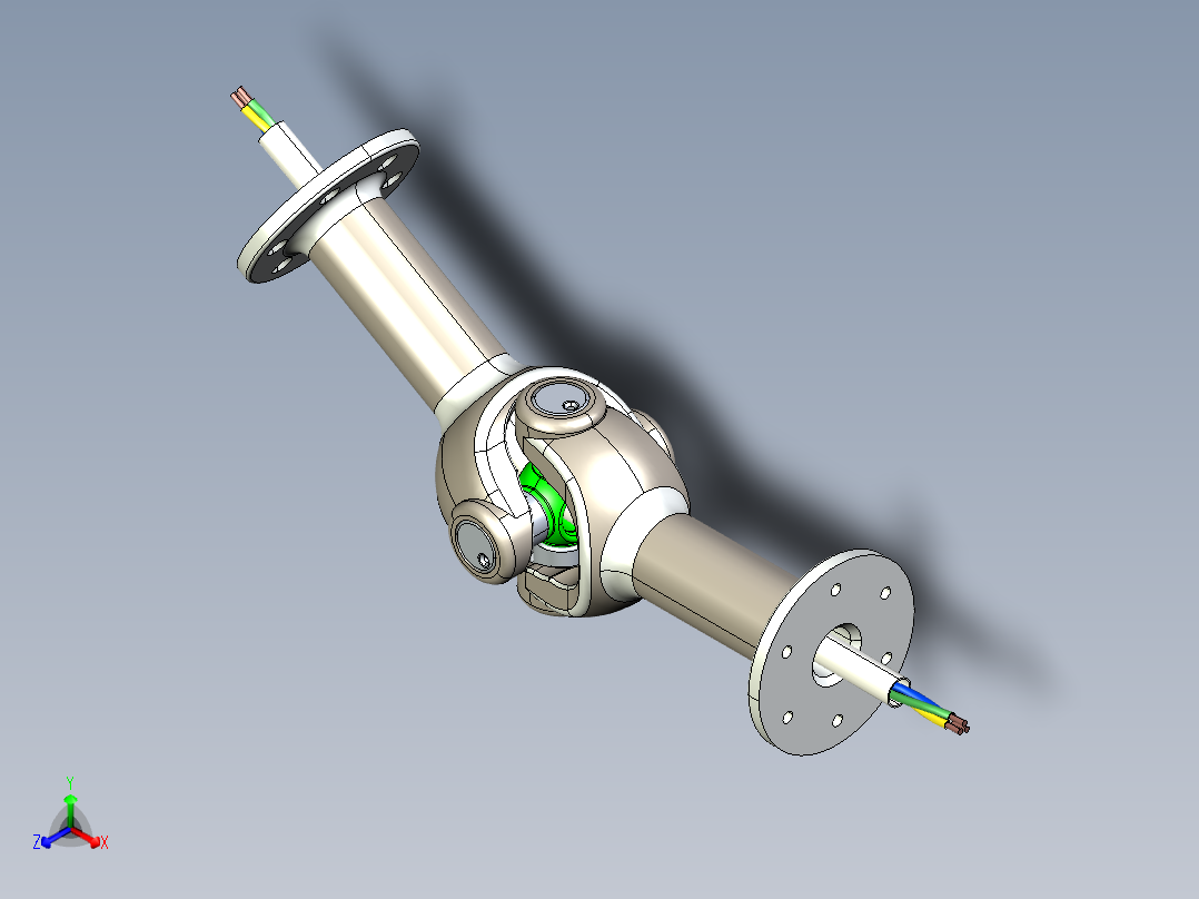 球铰rotary-joint-2.snapshot.2正等轴测图