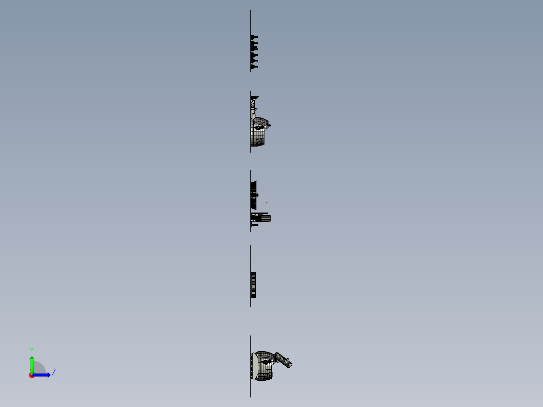 超级机器人 STP STL左视图