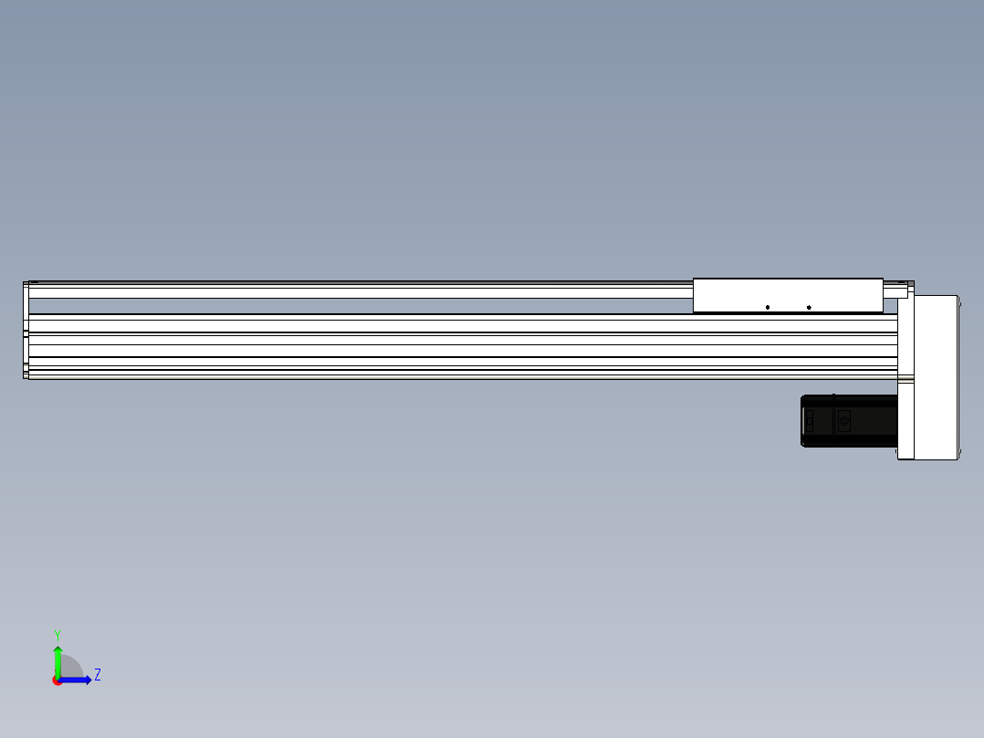 Toyo东佑达直线模组-ETH22-750-BM-400W左视图