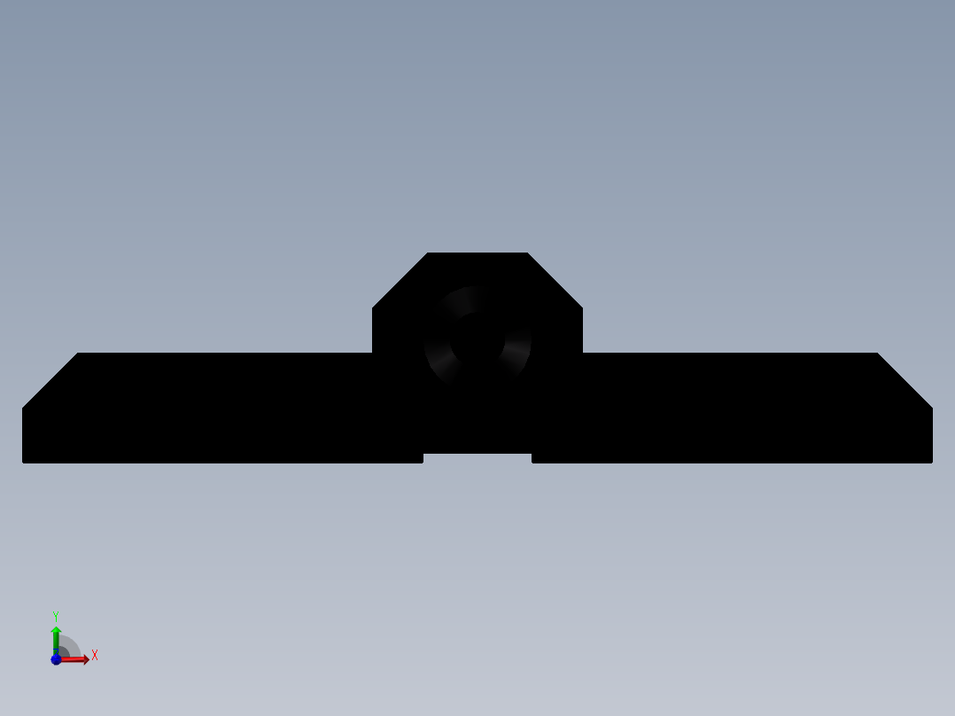 合页HFR06-50（外形尺寸50-50孔距30-30）前视图