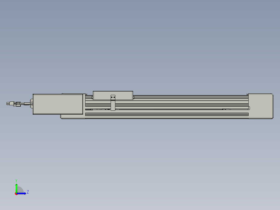 威洛博直线电机模组EB6-L70-S350-BL-P40-MS3左视图
