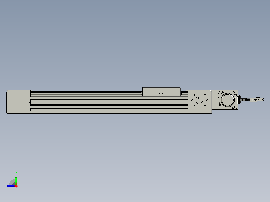 威洛博直线电机模组EB6-L70-S350-BL-P40-MS3右视图