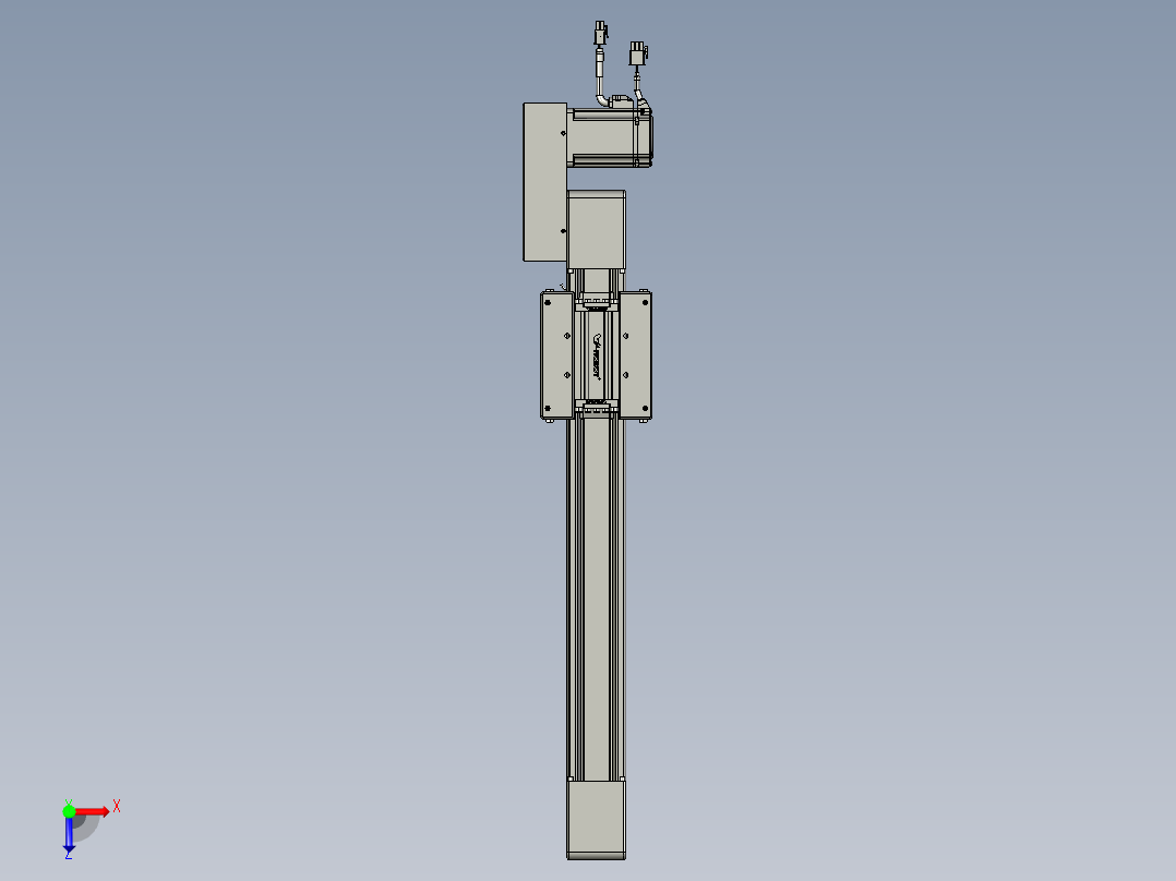 威洛博直线电机模组EB6-L70-S350-BL-P40-MS3俯视图