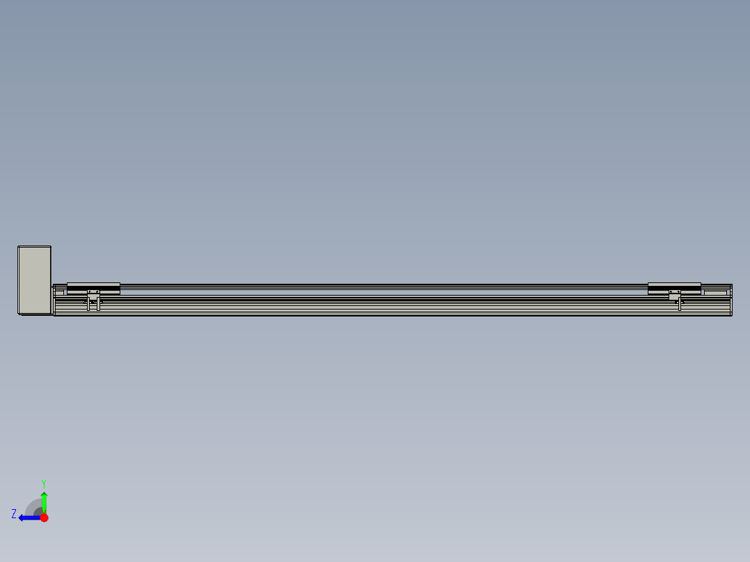 直线模组LHB17-L40-S1650-RU设计图纸右视图