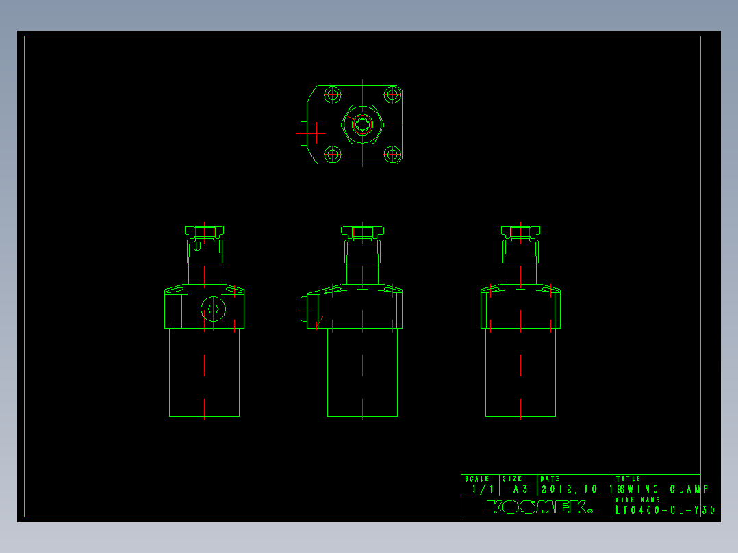 KOSMEKLT0400-CL-Y30多系列多零件图纸模型多系列多零件图纸模型