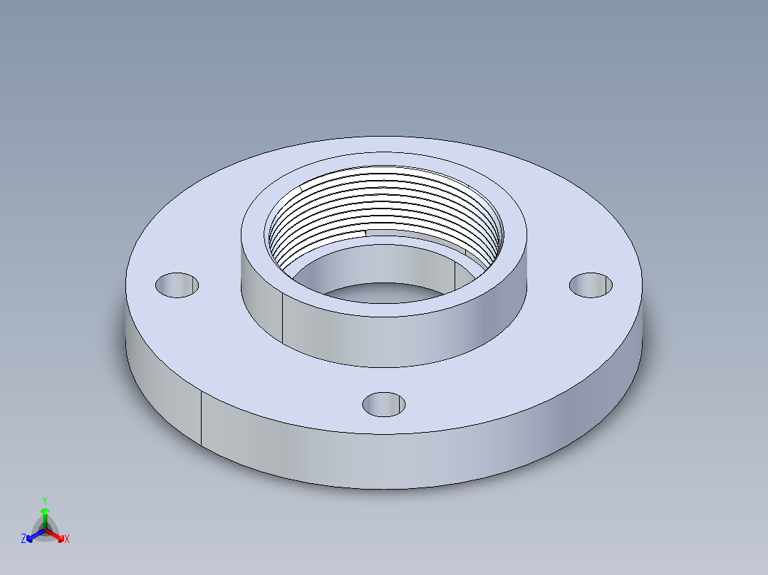 CPVC管件24-Sch80_Flange One-Piece_FPT_9852-030_3in