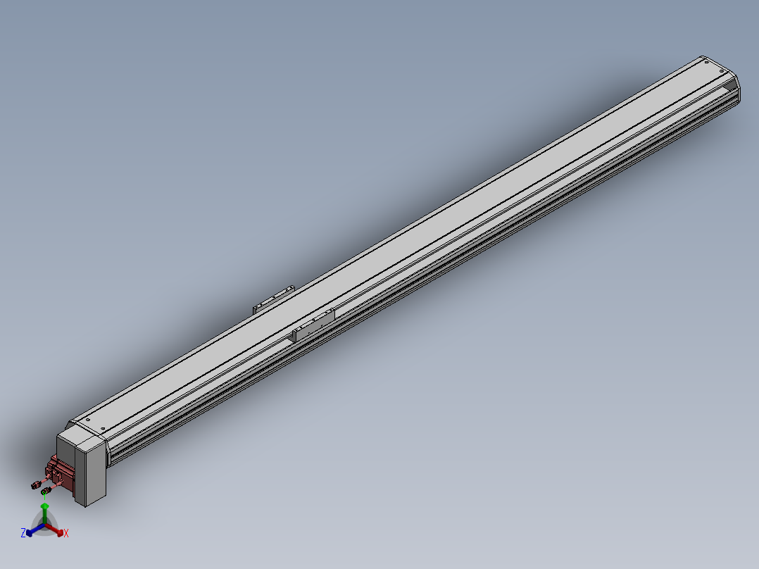 精密模组MT170-L125-2200-RD-M75-C4正等轴测图