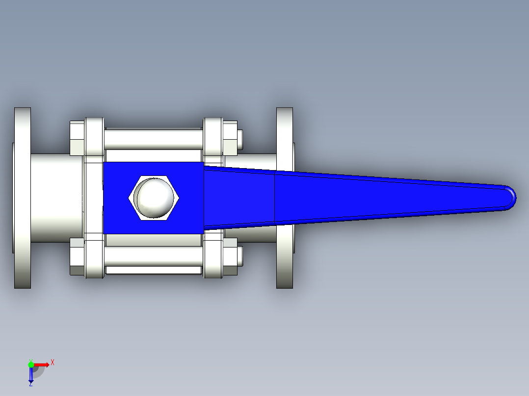 阀门模型-DN32____(____)俯视图