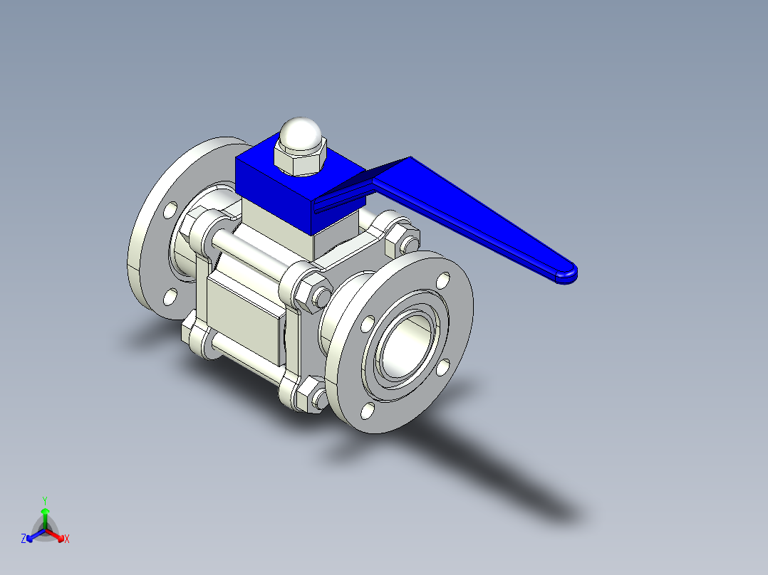 阀门模型-DN32____(____)正等轴测图