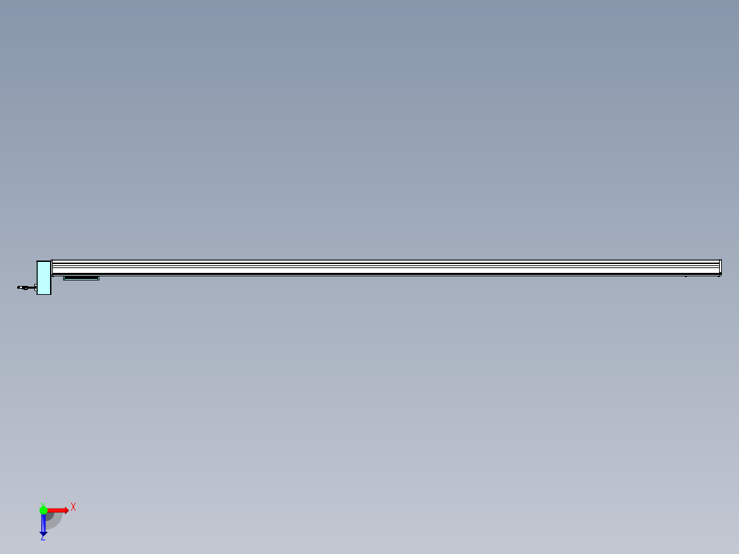 威洛博VBC同步带传动一无尘环境VBC14-L45-S2750-BRU-ZP40-C3俯视图