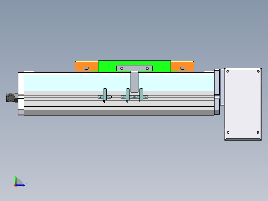 MCB同步带全封闭MCB17-LD-400W左视图