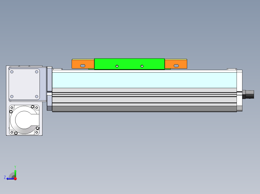 MCB同步带全封闭MCB17-LD-400W右视图