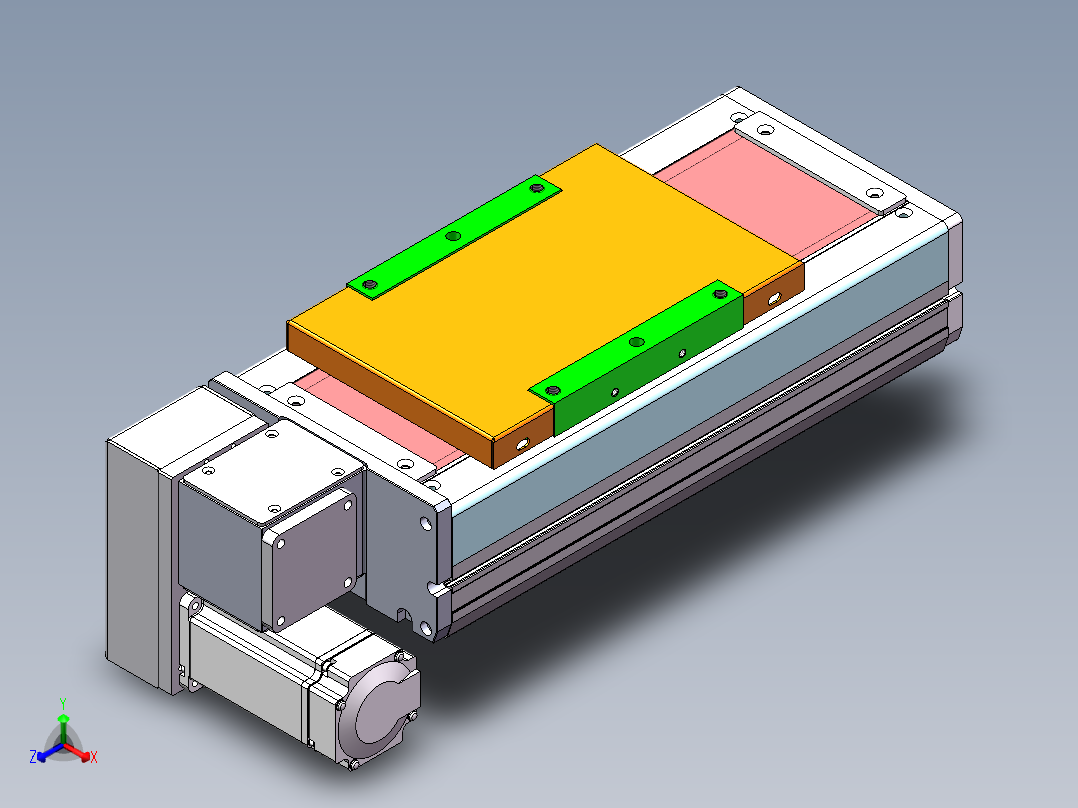 MCB同步带全封闭MCB17-LD-400W正等轴测图