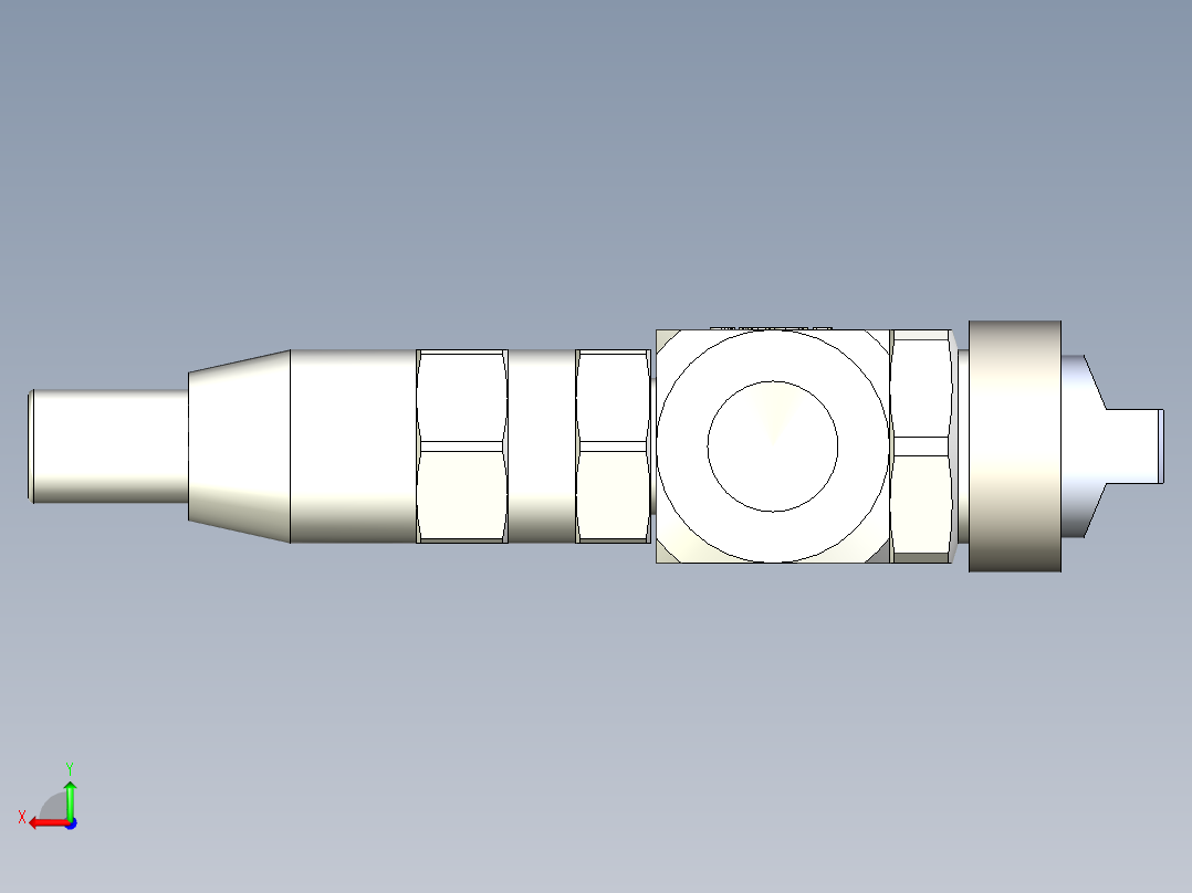 空气雾化喷嘴后视图